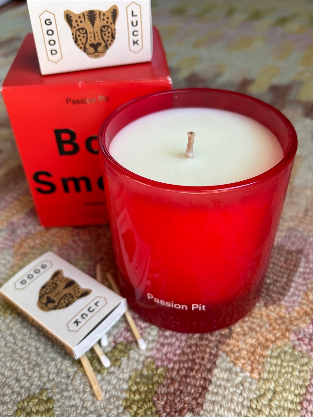 🍦HOST PICK 2X🍦HTF Boy Smells Passion Pit boxed Candle NWT Red (color of passion) - Picture 8 of 16